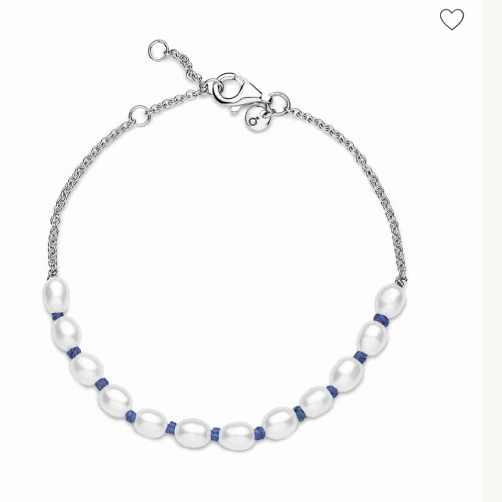BRAND NEW Pandora Freshwater Pearl & Blue Bracelet